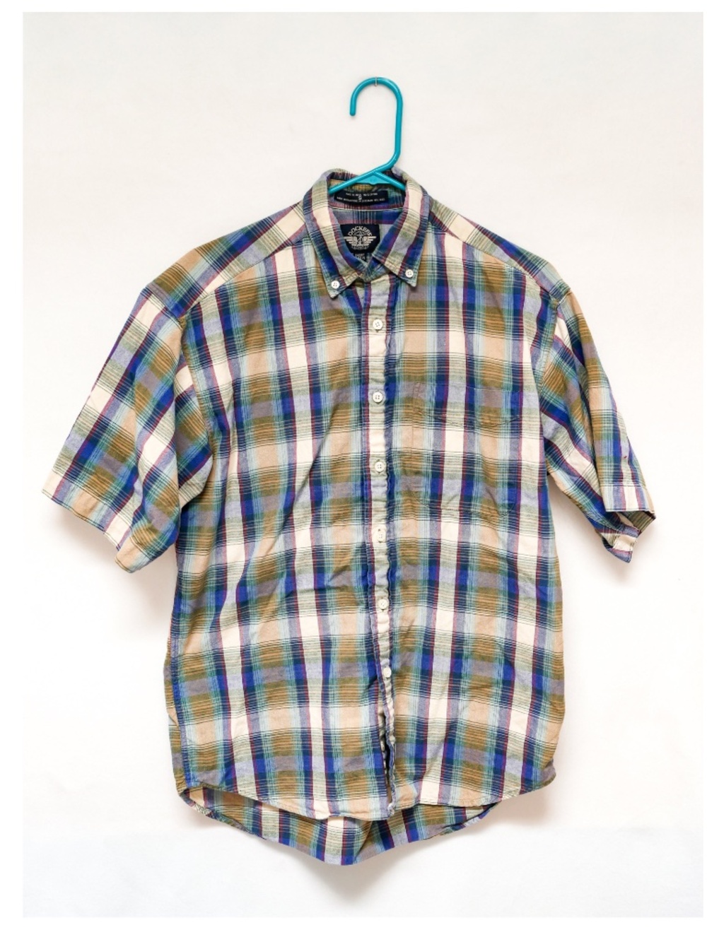 Vintage Docker's Plaid Men's Short Sleeve casual shirt - Size S - Like new